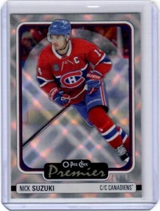 Tarjeta insertada O-Pee-Chee Nick Suzuki Premier Diamond Rainbow 2024-25/75 canadienses - Imagen 1 de 2