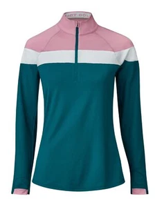 Mercedes-Benz Golf-Sweater Damen, Lightweight Ocean Tropic-Pinktastic white, XS - Bild 1 von 3