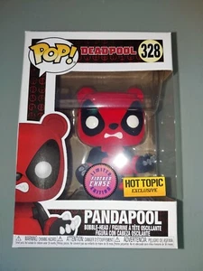 FUNKO POP! #328 Pandapool CHASE Vinyl Figure +Protector Flocked Vaulted Retired - Picture 1 of 14