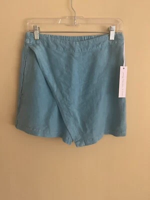 Young Fabulous & Broke  Linen Blend Mini Skort Light Blue Size Large - Image 1 of 3