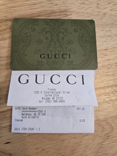 Gucci gift card - $46.79 | eBay