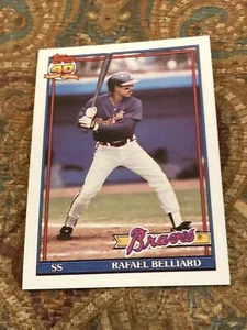 1991 Topps Traded #9T Rafael Belliard - Picture 1 of 2