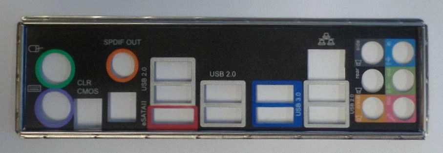 ASRock P67 Pro3 Blende - Slotblech - I/O Shield   #87877 - Bild 1 von 1