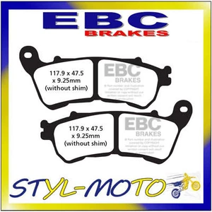 FA640HH SINTERED PADS ANT SX EBC HARLEY DAVIDSON XL 883 N IRON 2014-2018 - Picture 1 of 1