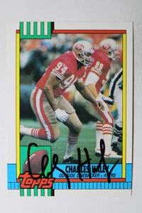 1990 Topps #17 Charles Haley Autograph - Picture 1 of 2