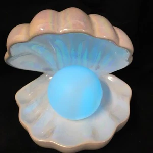 Pearl Seashell Colour Changing LED Mood Light Batteries Required - Picture 1 of 11