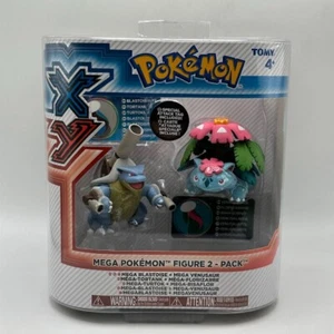 TOMY Pokemon XY Mega Pokemon Figure 2 - Pack Blastoise and Venusaur New and Rare - Picture 1 of 2