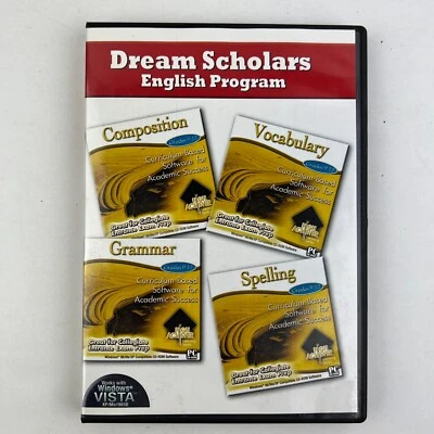 Dream Scholars High Achiever English Programs PC CD-ROM Educational Software - Image 1 of 3