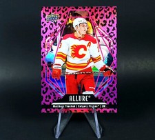 2022-23 Allure Matthew Tkachuk Pink Leopard SSP Flames Panthers Upper Deck