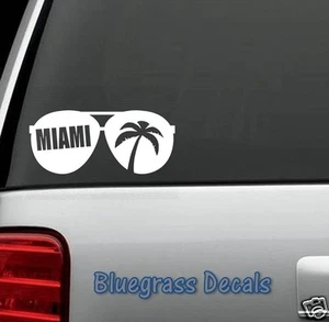 Adesivo decalcomania aviatore vacanze Miami Florida per auto camion laptop Mac art B1062 - Foto 1 di 1