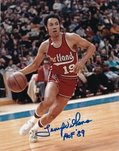 LENNY WILKENS PORTLAND TRAIL BLAZERS  HOF 89   ACTION SIGNED 8x10 - Picture 1 of 1