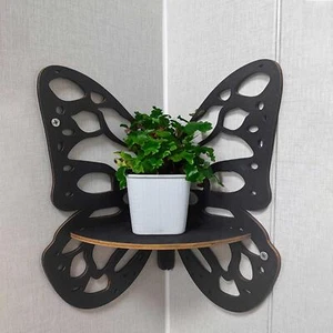 Butterfly Corner Shelf Butterfly Wall Shelf Corner for Living Room Dorm Home - Picture 1 of 7