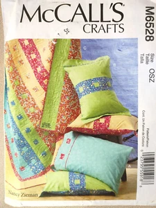 McCalls Pattern M6528 Nancy Zieman Quilt Pillowcase Sham Bedding - Picture 1 of 2
