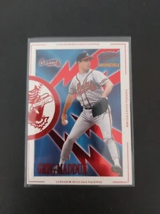 1998 Pacific Invincible Greg Maddux Interleague Players Insert #12n Braves - Picture 1 of 2