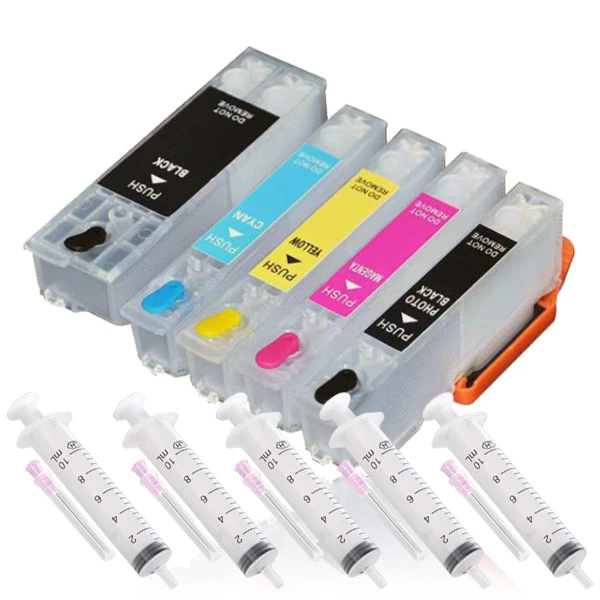 Wiederbefüllbare Patronen für EPSON XP-530 XP-630 mit Autoresetchip (kein OEM) - Bild 1 von 1