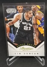 TIM DUNCAN 2013-14 Panini Prestige BONUS SHOTS Prime /10 SAN ANTONIO SPURS