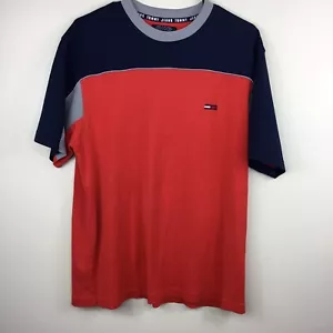 Camisa para hombre Tommy Hilfiger talla grande naranja azul ropa de calle - Imagen 1 de 8