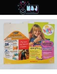 McDonald's Meal Toy Empty Meal Box Lizzie McGuire + Action Man Print RARE NEW - Bild 1 von 3