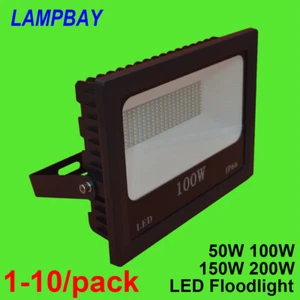 LED Flood Light 50W 100W 150W 200W Waterproof IP66 Outdoor Lighting Wall Lamp - Picture 1 of 6