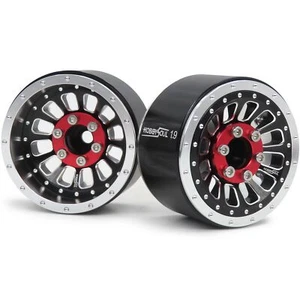 2x RC 1.9 Beadlock Wheels Adjustable Offset 1.9 Rims For 1/10 Crawler SCX10 TRX4 - Picture 1 of 26