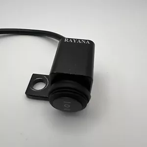 12V Motorcycle ATV 10mm Mirror Mount Switches Motorbike Headlight Hazard Brak... - Foto 1 di 4