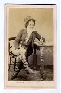 CDV – 	JOHN SLEEPER CLARKE – ACTOR AND BROTHER IN LAW TO JOHN WILKES BOOTH. - Picture 1 of 2