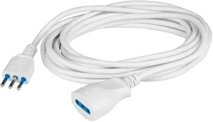 Prolunga Elettrica 10 Metri con Presa Bipasso 10/16A, 1500W, 150V, Bianca - Foto 1 di 5