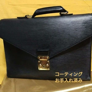 Louis Vuitton Bolso de Negocios Maletín Cuero Epi Negro - Imagen 1 de 11