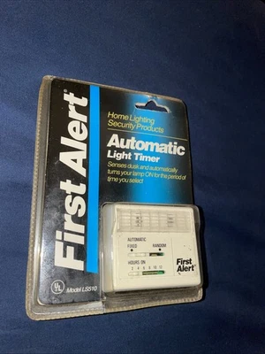 FIRST ALERT Automatic Simple To Use Light Timer Model LS510 BRK Electronics NEW! - Image 1 of 2