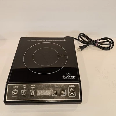 Queimador de bancada portátil de indução Duxtop 9100MC/BT-M20B 1800W funciona - Imagem 1 de 4