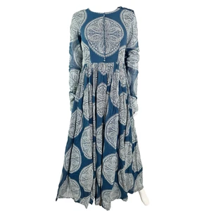 Basanti Kapde Aur Koffee Blue Indian Traditional Dress Size S Formal Ethnic - Picture 1 of 12