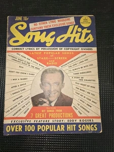 Song Hits Magazine Vol. 9 #1 PR 1945 Low Grade Bing Crosby - Picture 1 of 1