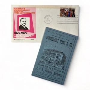 Montgomery Ward Centennial Memorabilia, Century of Mail Order, First day Cover - Picture 1 of 8