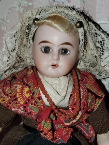 Antike #1902 deutsche Ernst Heubach Biskuit Schulterkopf Puppe 10 Zoll alles original - Bild 1 von 13