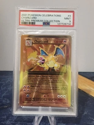 Pokémon TCG Charizard Celebrations Classic Collection Metal Card Psa 9 - Image 1 of 2