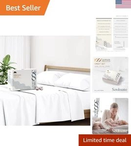 Elegante juego de sábanas de algodón Queen de 500 hilos - bolsillos profundos y sensación sedosa - Imagen 1 de 10