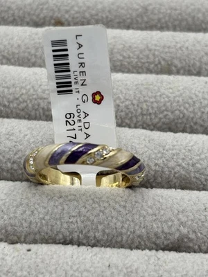 Nuevo anillo esmaltado Lauren G Adams talla 6 Foto 1 de 4