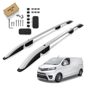 per Toyota Proace (MDZ/MPY | V) CORTO 2016- Barre portatutto Argento Opaco - Picture 1 of 12