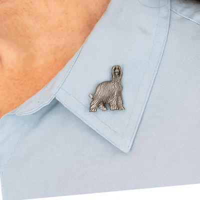 Vintage Afghan Hound pewter pin. - Image 1 of 4