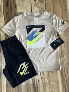 Nike Boys New Shirt & Shorts Set, Sizes 6 & 7 - Picture 1 of 1