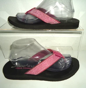 Skechers Women's Yoga Foam Sequins Pink Flip Flop Sandals Size-9/39 - Picture 1 of 11