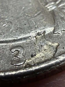 1993 D Washington Quarter Obverse Die Cud Error See Photos - Picture 1 of 5