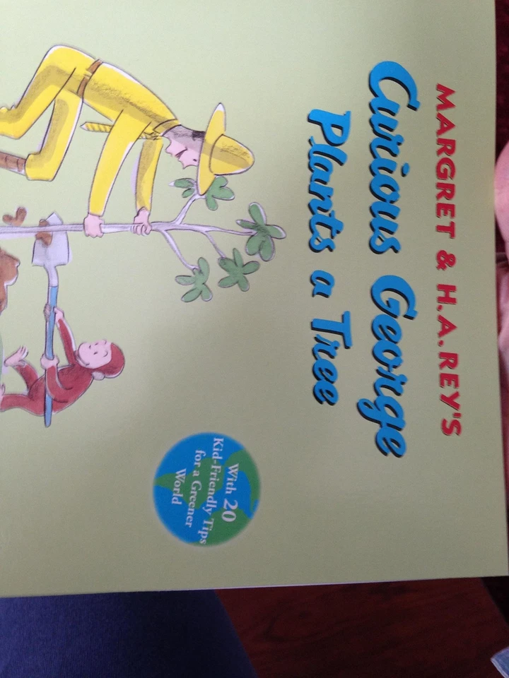 Curious George Plants a Tree Listening Center Scholastic 4 Book Set W/cd