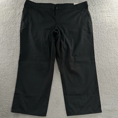 Dickies Womens Pants Black 30W Relaxed Fit Wide Leg Stretch Polyester Blend - Image 1 of 4