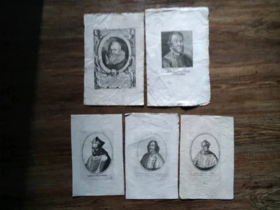 5 HISTORISCHE Kupferstiche 17./18. Jahrhundert - Bild 1 von 4