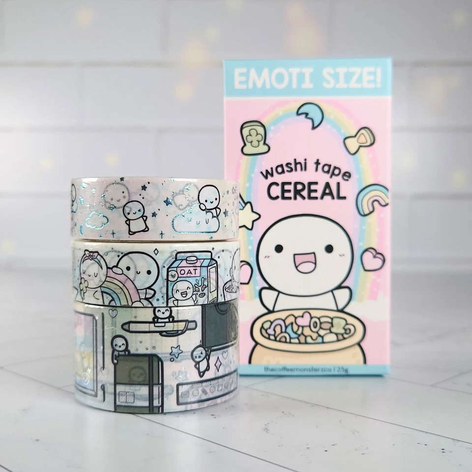 *YOU CHOOSE* TCMC 7th Anniversary 2023 Washi Tape Rolls The Coffee Monsterz Co - Image 1 of 1