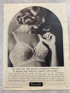 Formit Bras 1960's Original Vintage Retro Print Ad - Imagen 1 de 5