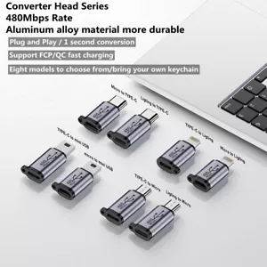 480Mb Micro USB to Mini USB Adapter Type-C Female to Mini USB 2.0 Male Converter - Picture 1 of 20
