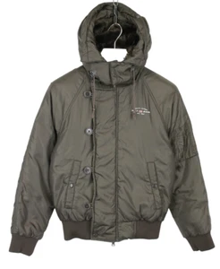 RALPH LAUREN Polo Jeans Jacket Women's SMALL Down Insulated Bomber Hooded - Picture 1 of 15
