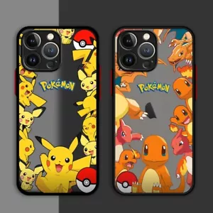 Anime Pikachu Cartoon Phone Case For iPhone 15 14 13 12 11 Mini Pro Max Plus - Picture 1 of 12